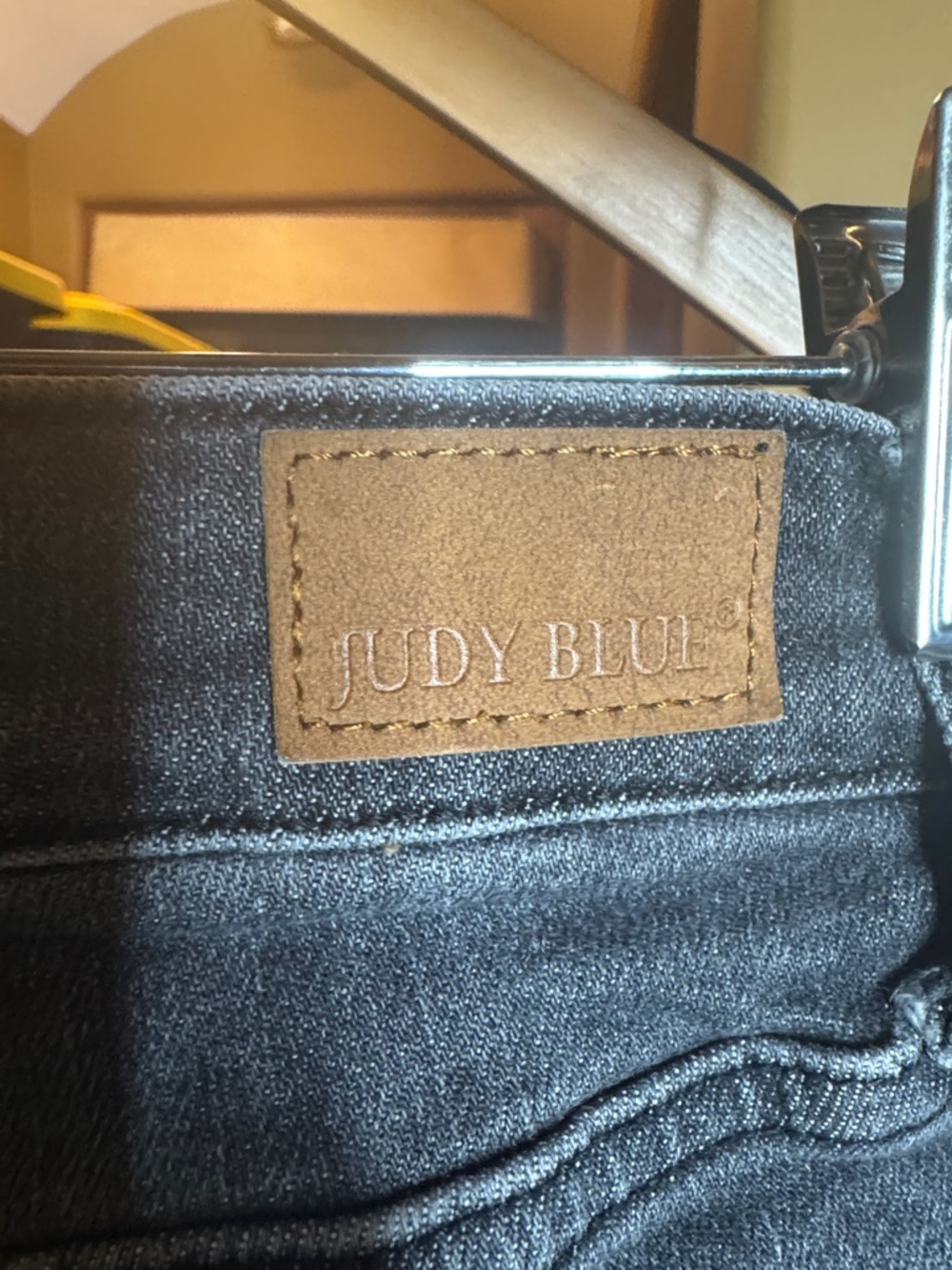 Judy Blue Black Wash High Rise Skinny Jeans Size 15/32 Stretch Denim - Picture 9 of 11